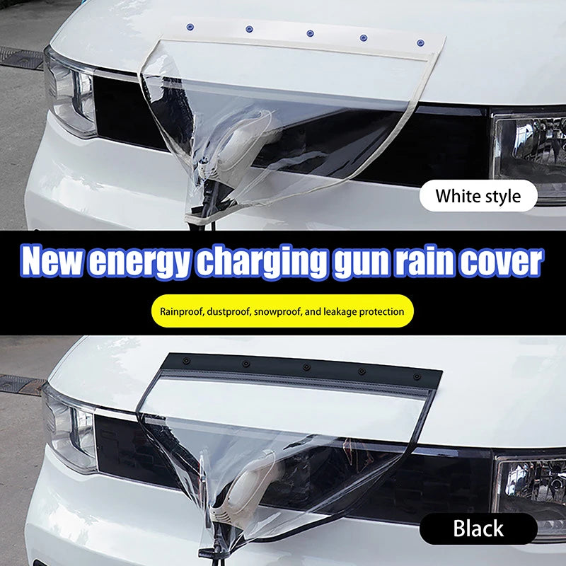 Electric Car Charging Port Waterproof Cover Suction EV Charger Car Cover Suction Adsorption Rain Cap UV Safe Charger Cover Oasis Select