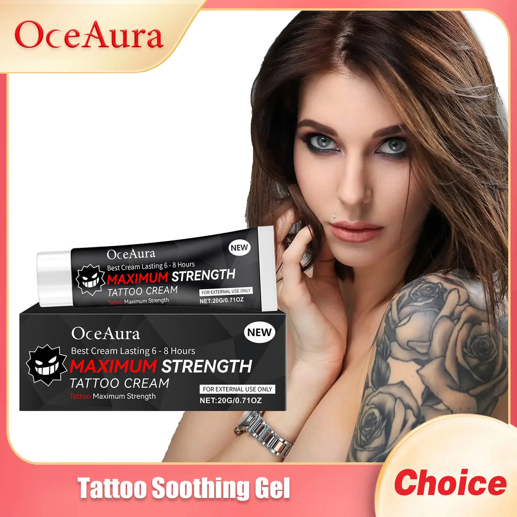 Oceaura Body Brightening Tattoo Cream Soothing Pain Protect Skin Reduce Wear Increase Brightness Epidermis Tattoo Moisturize Gel Oasis Select
