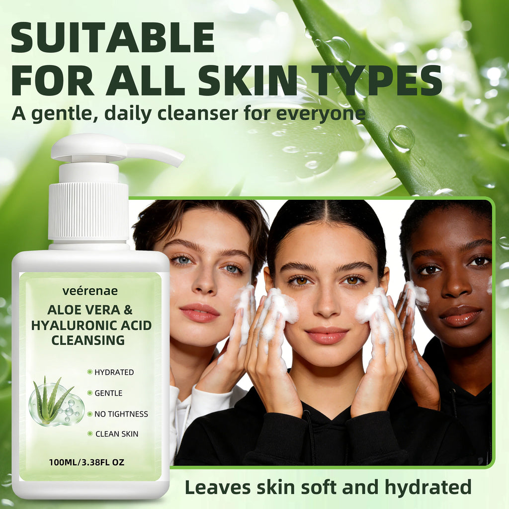 Aloe Vera & Hyaluronic Acid Face Wash | All Skin Types