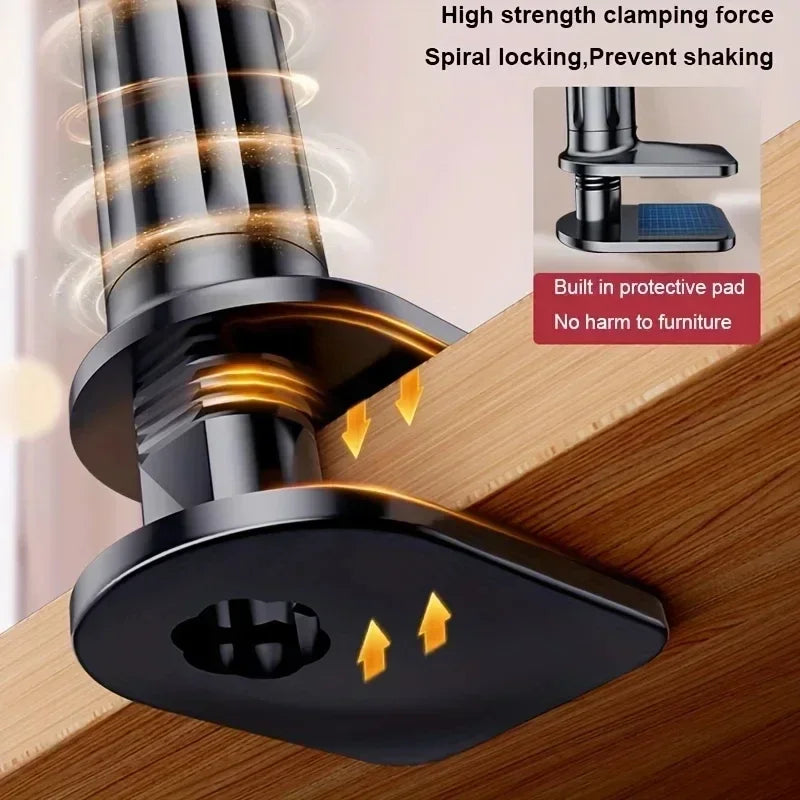 Lazy Holder Spiral Base Bed Top Lazy Artifact Bedhead Phone Tablet Stand for IPad 11 Air Redmi Pad Pro Galaxy Tab Bedside Mount Oasis Select