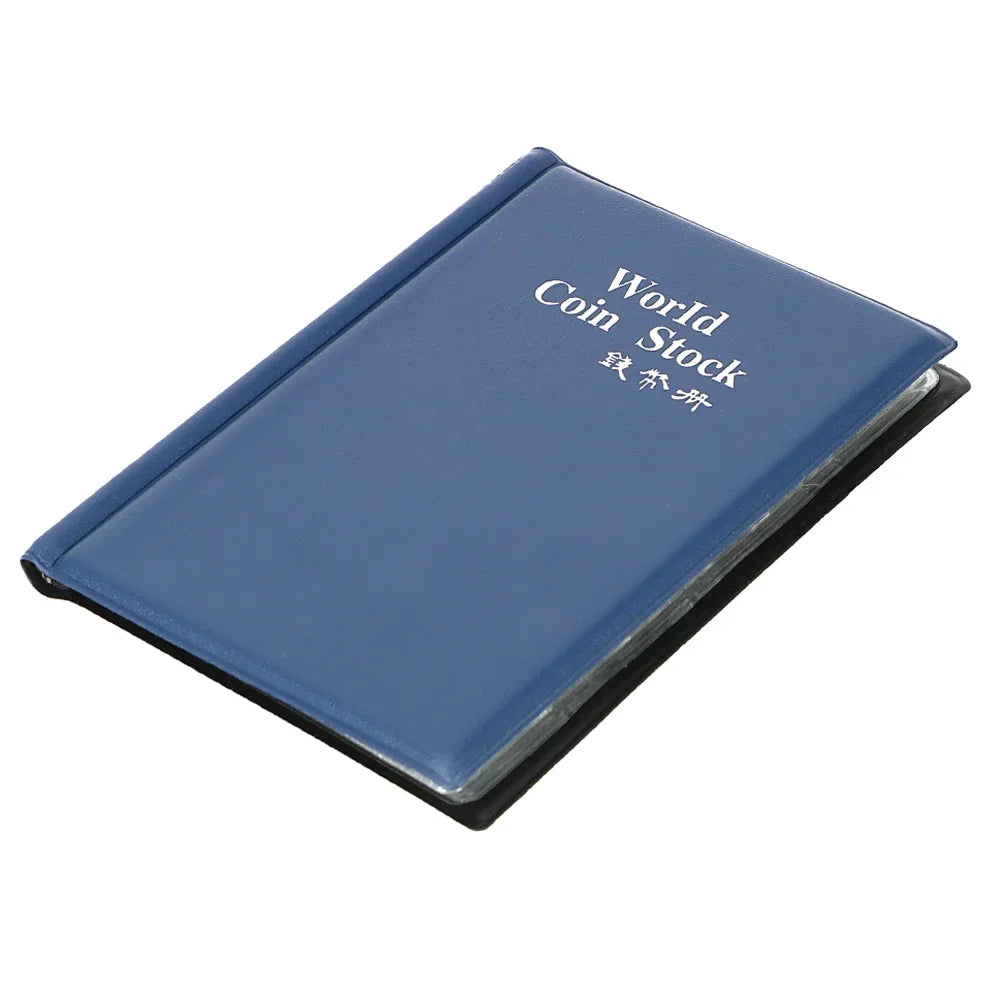 For Collector Coin Holder Albums Mini Penny Coin Storage Bag Collecting Money Organizer 120 Pockets Coins Collection Album Book Oasis Select Blue