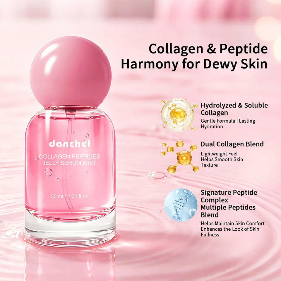 30ml Collagen Peptide Jelly Essence Spray Deep Hydration Moisturizing Skin Care Gel Serum Oasis Select