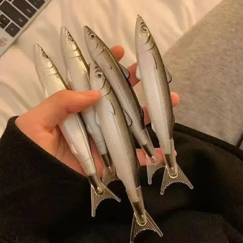 Realistic Fish Pattern Gel Pen 1/3/5Pcs Cute Novelty Stationery for Students School Office Daily Writing Oasis Select