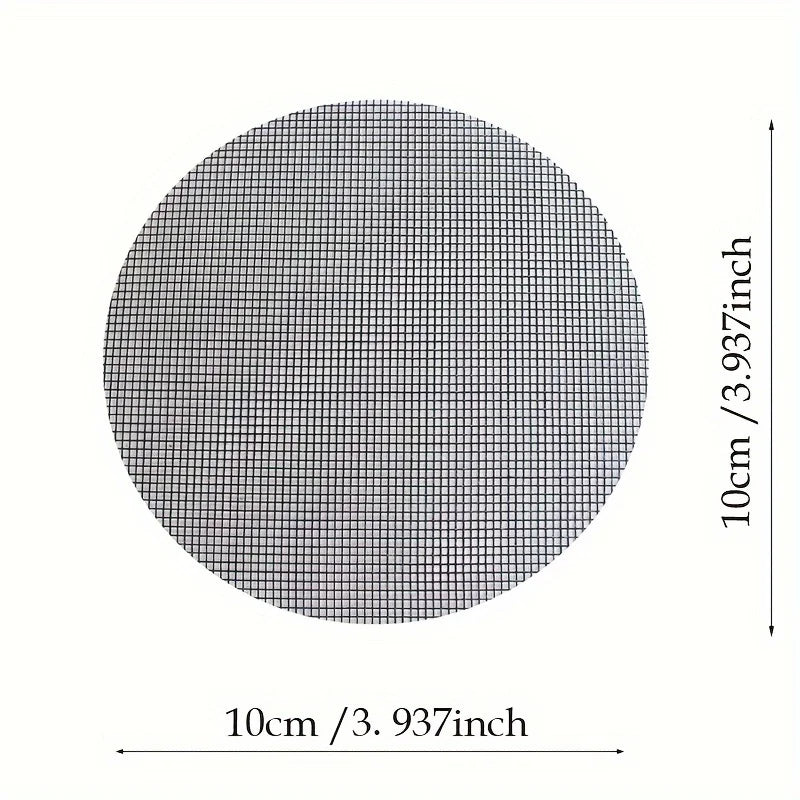 50pcs Round Drainage Mesh Pads for Flower Pots - Breathable, Prevents Soil Leakage, Reusable Mesh for Bonsai, Gardening Mesh Oasis Select