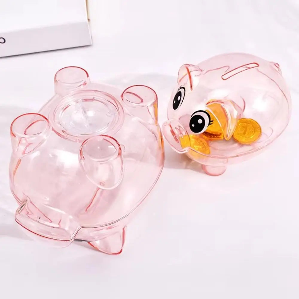 Transparent Pig Piggy Bank – Kids Coin & Money Saving Jar