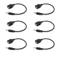 1/2/4/6pcs Car Connection Cable USB Female To Audio AUX Cable USB Flash Drive/Navigation/Stereo AUX Data Adapter Car Accessories Oasis Select 6pcs