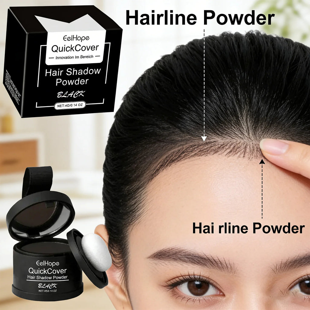 Eelhope Black Hairline Powder – Waterproof Root Cover 4g Hairline Cover Powder Oasis Select