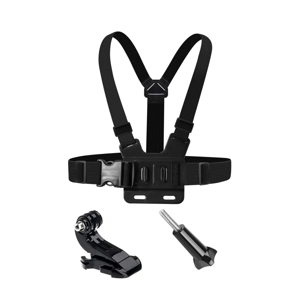 Chest & Head Strap Mount for GoPro, DJI & Insta360 Cameras