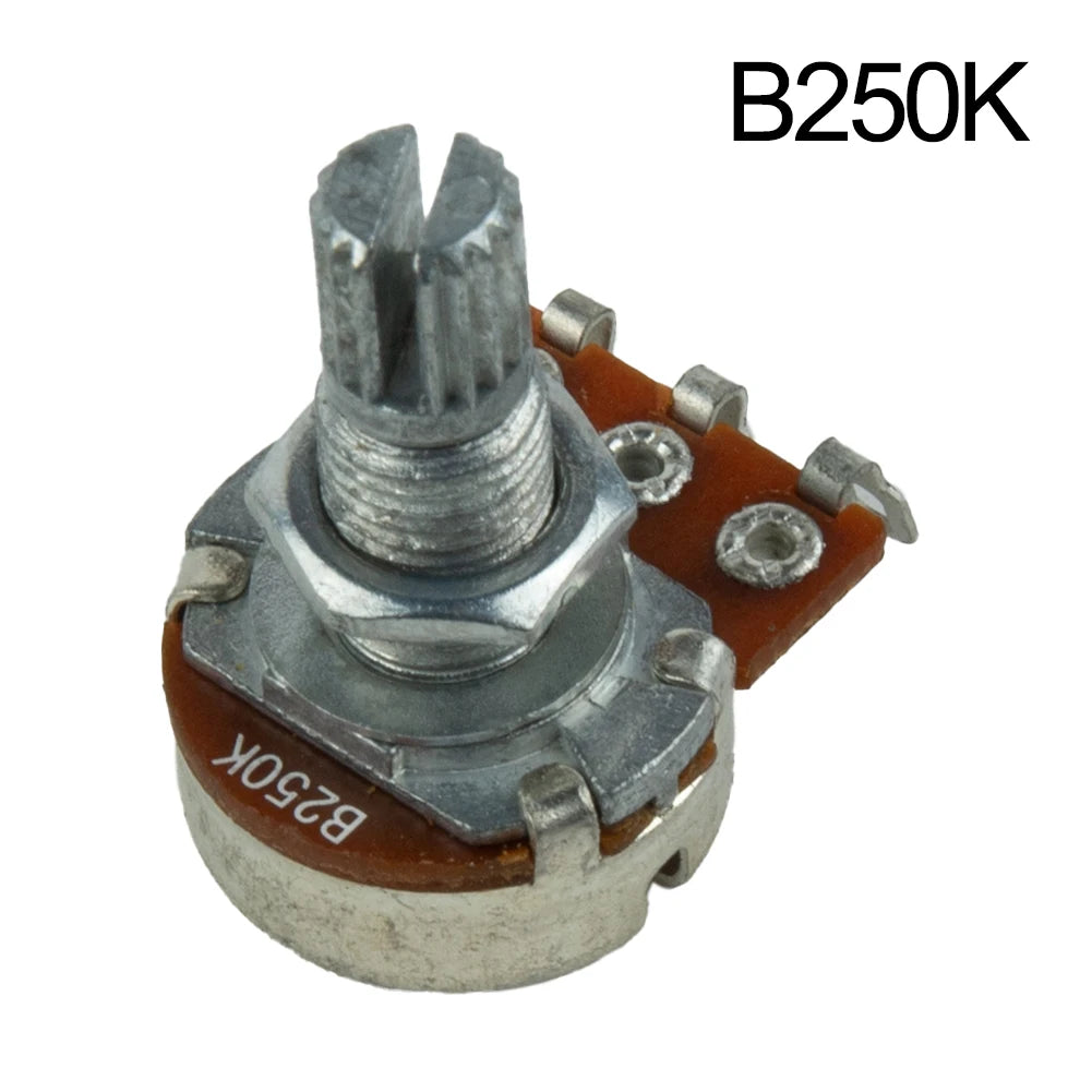 Guitar Parts/kits Guitar Potentiometer 18mm Pots Shaft 250K Or 500K Ohms A250K Plastic Potentiometer 1/4\" (6mm) Oasis Select B250K