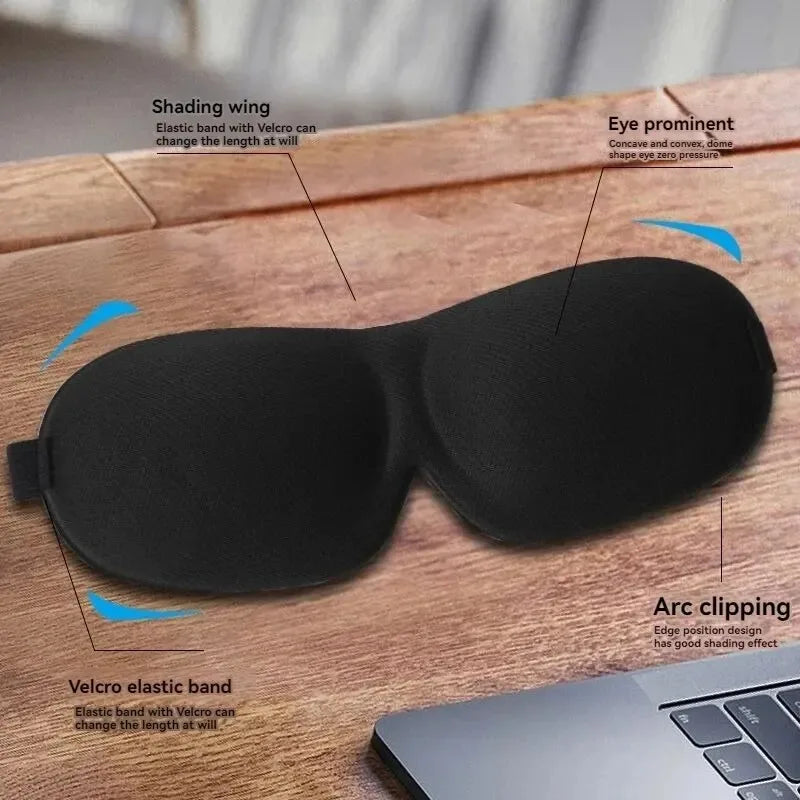 3D Contoured Blackout Sleep Eye Mask – Non-Marking & Soft Sleep Eye Mask Oasis Select