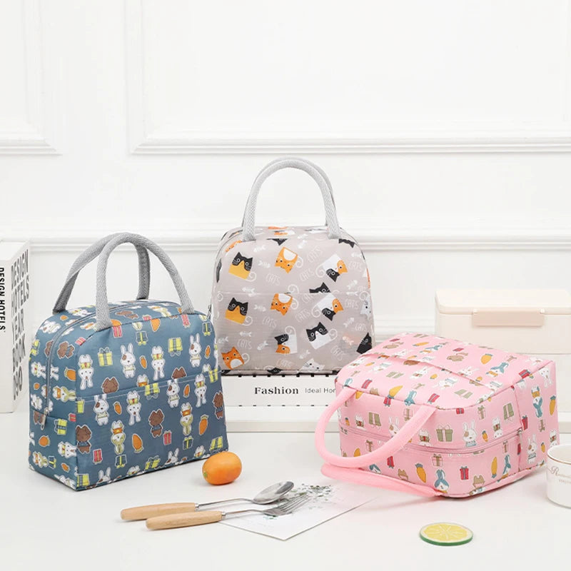 Cute Animal Insulated Lunch Bag – Large Capacity & Waterproof
