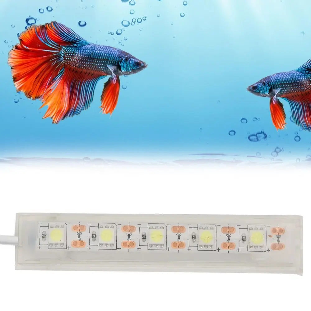 White Light Aquarium LED Light Small Size Soft LED Lighting USB Aquarium Light USB Powered Mini Aquarium Lamp Aquarium Plants Oasis Select