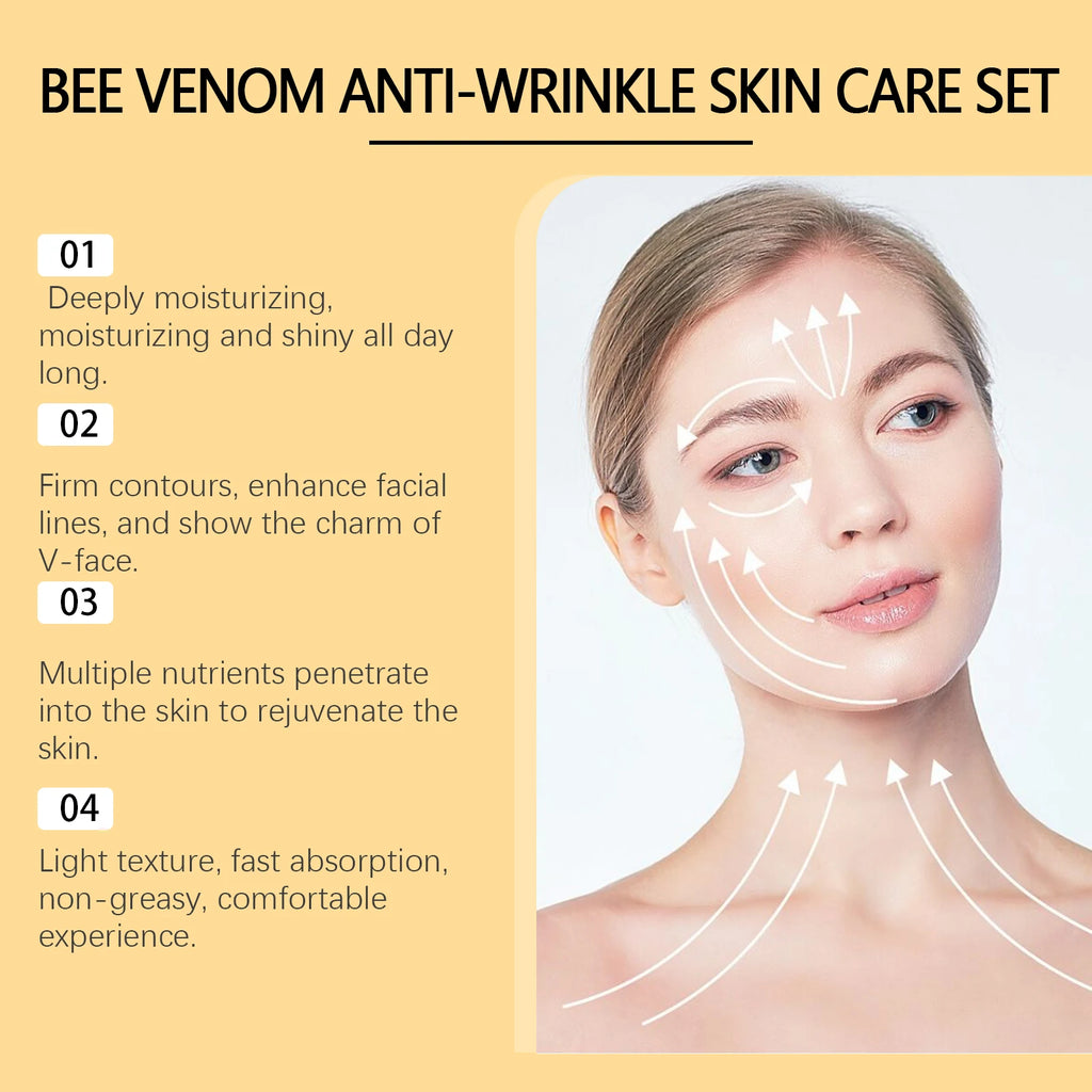 WOODSLEEP Bee Venom Anti-Aging Skincare Set – Serum & Cream Anti-Aging Skincare Set Oasis Select