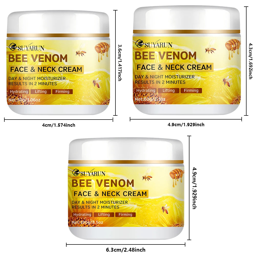 SUYARUN Bee Venom Collagen Anti-Aging Face Cream | Firming Lifting Moisturizer | Wrinkle Reduction | 24H Hydration. Oasis Select