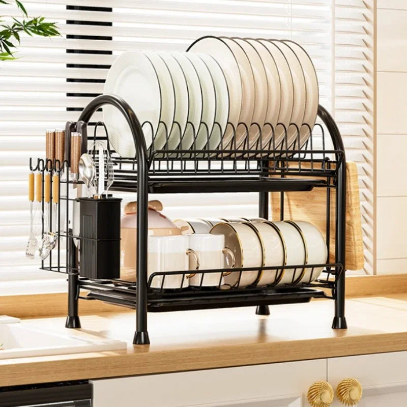 household countertop bowl and plate rack, dish rack, knife rack, chopstick cage integrated storage rack, dish cabinet Oasis Select