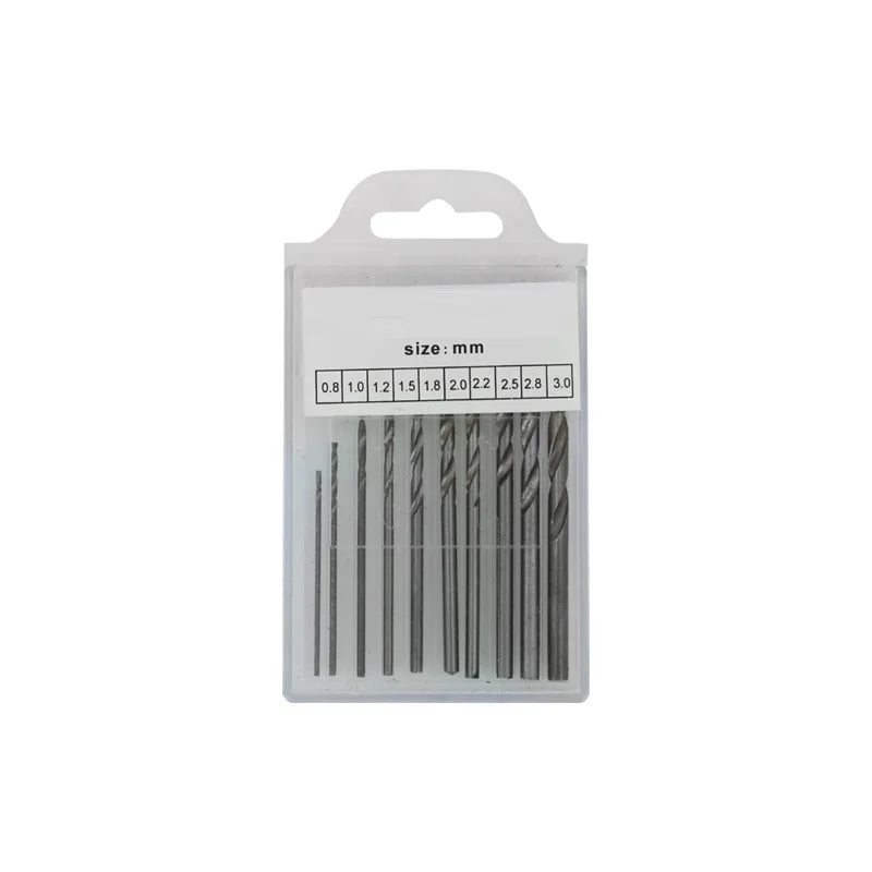 10Pcs 0.8mm-3.0mm Mini Micro Hand Drill Woodworking Drilling Tools For Models Hobby DIY Jewelers Durable Oasis Select 10pcs Drill Bit