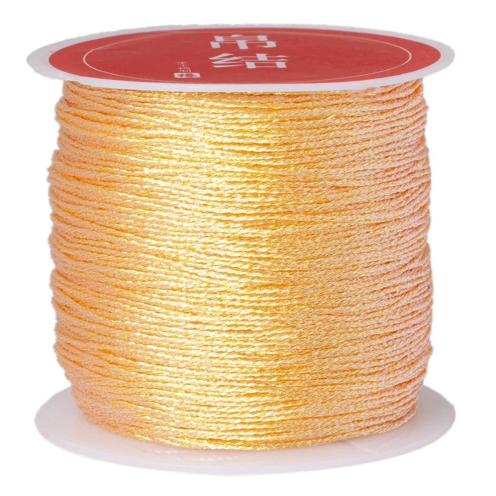 50m/0.4mm Nylon Cord Rope Beading DIY Handmade Necklaces Bracelets Jewelry Making Supplies Sewing Thread Cord Material Crafts Oasis Select 22 0.4mmX50m
