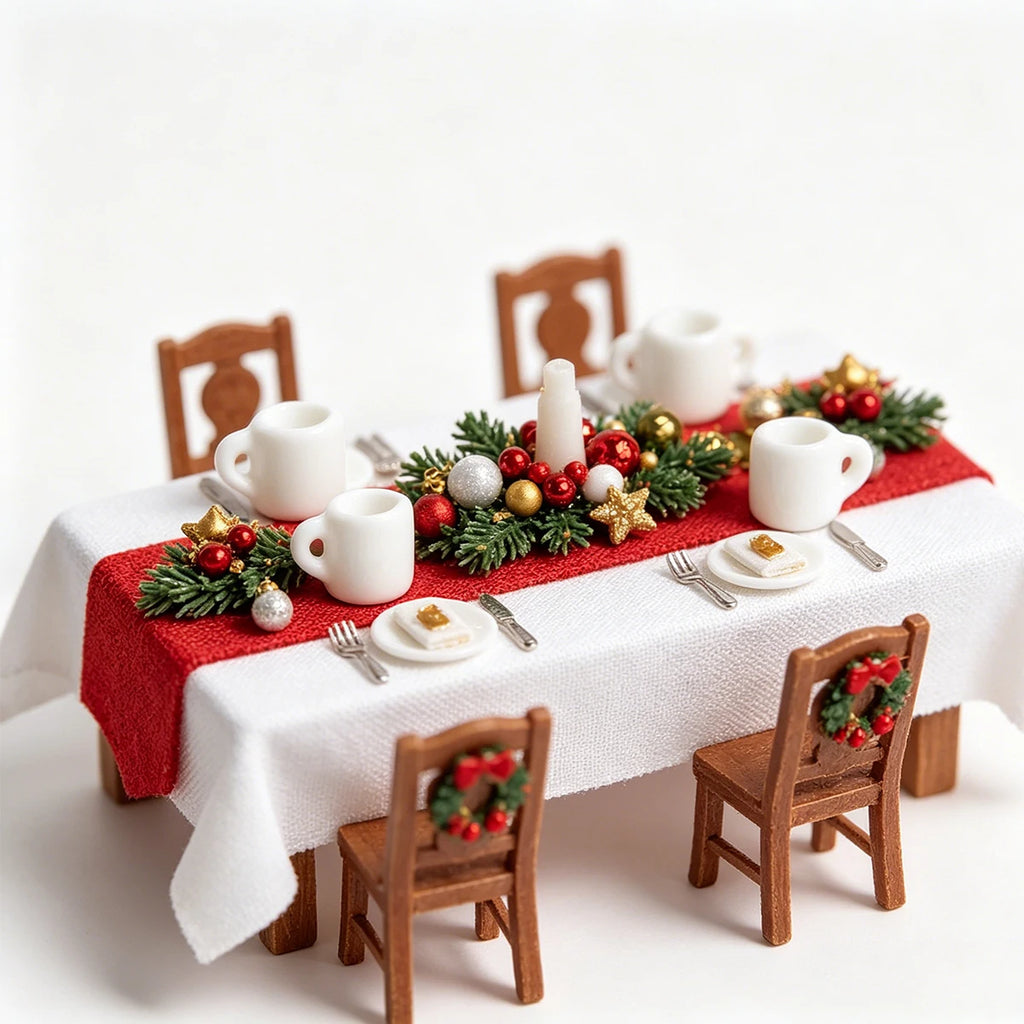 1:12 Scale Miniature Coffee Mugs Resin Dollhouse Kitchen Tableware Realistic White Cups DIY Craft Desk Ornament Set Oasis Select