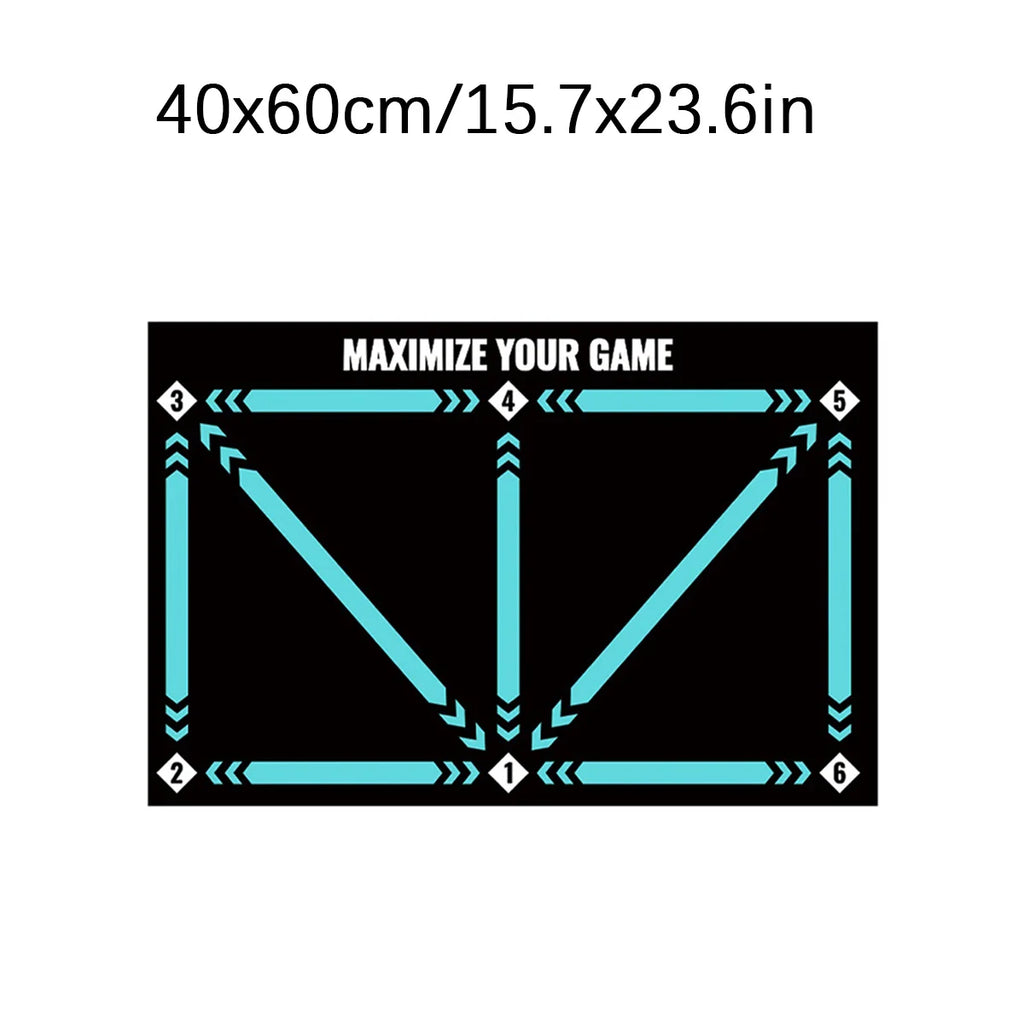 Soccer ball control training mat | Stable and silent rubber base | Digital Guidance Design | Improve ball sense, daily training Oasis Select Green 40x60cm