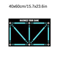 Soccer ball control training mat | Stable and silent rubber base | Digital Guidance Design | Improve ball sense, daily training Oasis Select Green 40x60cm