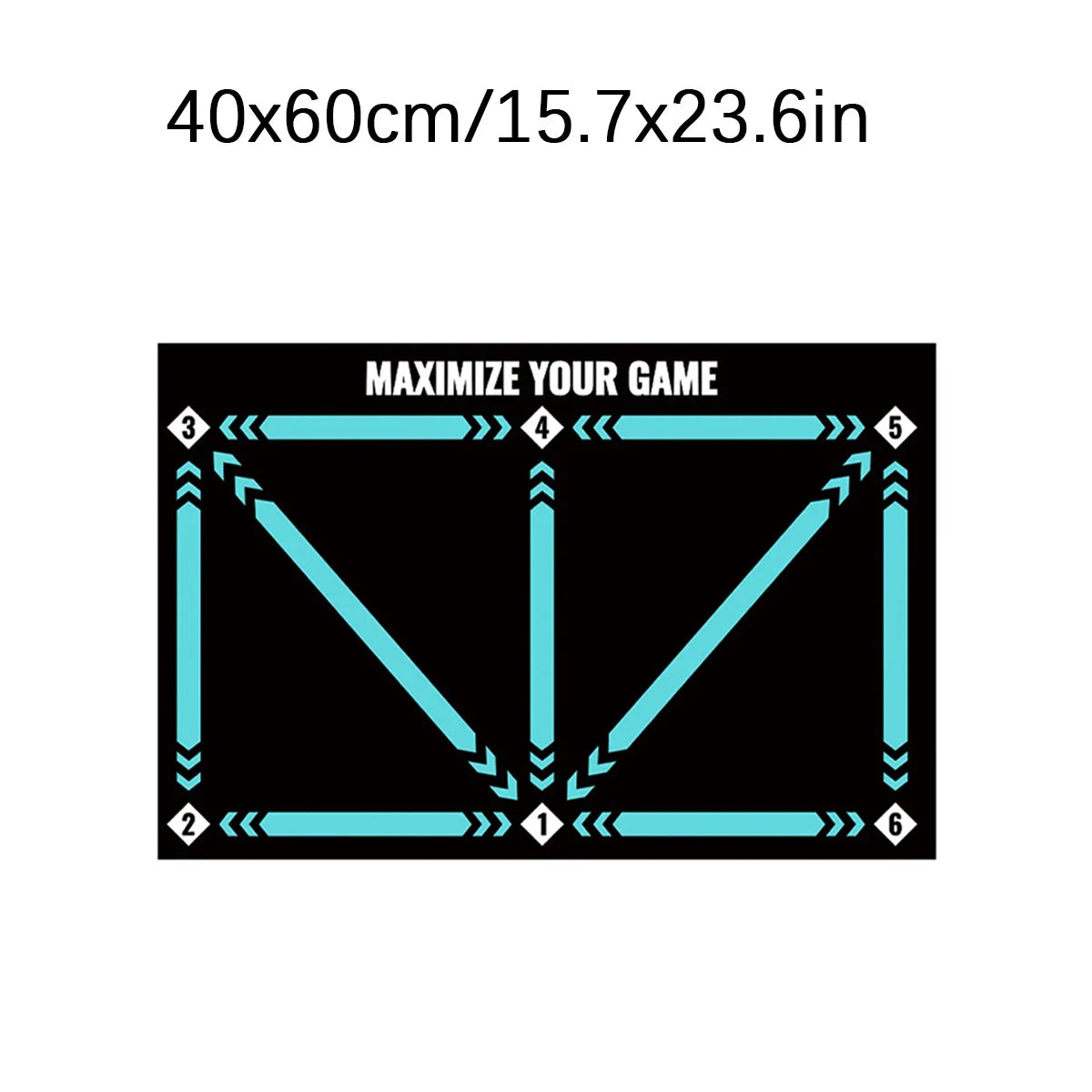 Soccer ball control training mat | Stable and silent rubber base | Digital Guidance Design | Improve ball sense, daily training Oasis Select Green 40x60cm