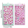 Sweet 3D Cherry Blossom Sticker Romantic Trendy Relief Flower Stickers DIY Scrapbooking Notebook Stationery Decal Decoration Oasis Select 1Pcs
