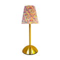 Dimmable LED Desk Lamp | Pleated Fabric Shade & USB Charging