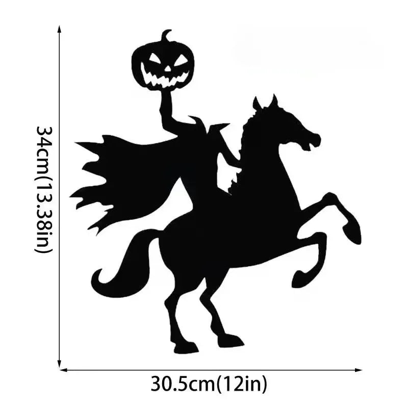 New Halloween Stickers Party Decoration Double-sided Glass Display Windows Wall Sticker Electrostatic Window Stickers Home Decor Oasis Select