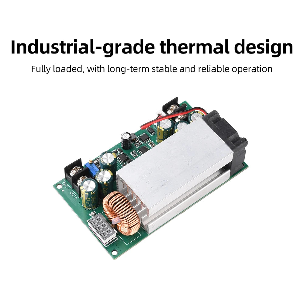 DC12V-75V 600W 25A DC-DC Adjustable Step Down Module 12V-75V to 5V-50V Buck Converter with Digital Voltage Power Supply Board Oasis Select
