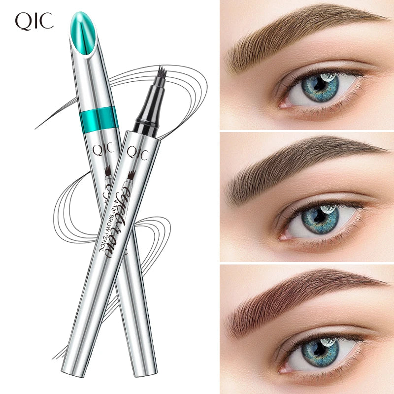 QIC Microblading Eyebrow Pen – 5 Colors, Waterproof Brow Pencil