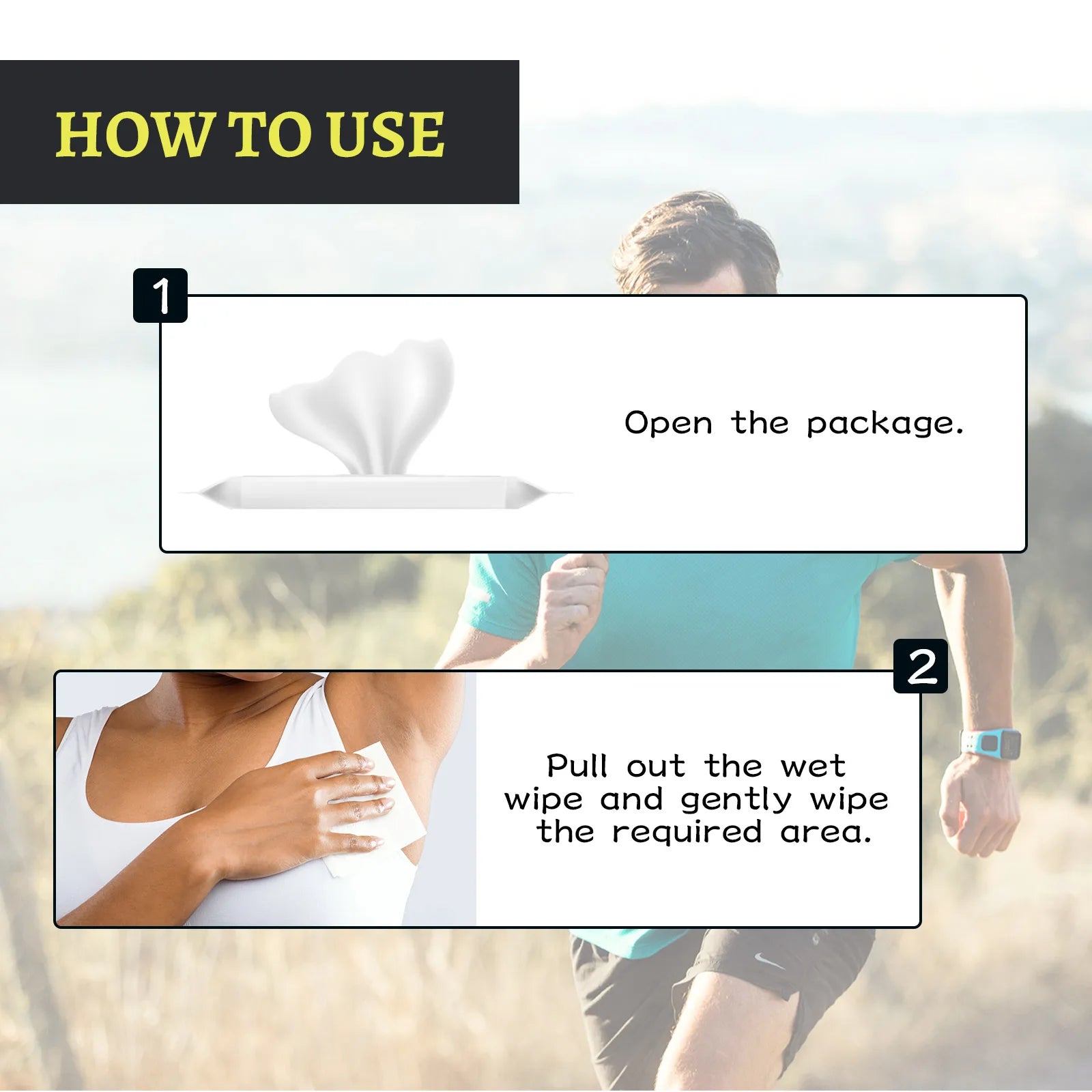 Odor-Removing Body Wipes for Sports & Sweat | Fresh Scent Body Cleansing Wipes Oasis Select