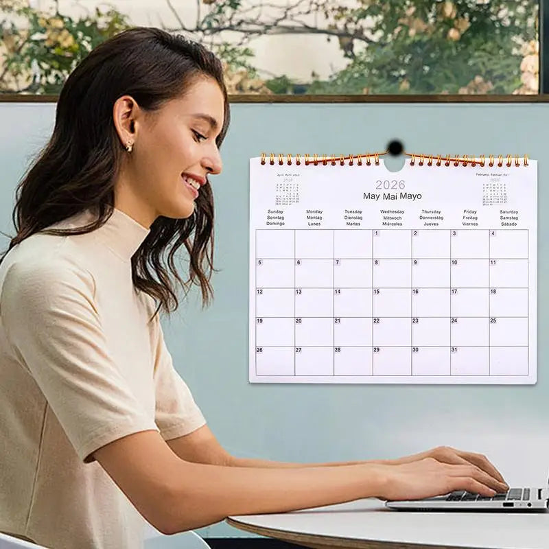 Calendar 2025 20252026 Calendar Planner Multilingual Coil Planner Agenda Organizer Scheduling For Home Office School Classroom Oasis Select