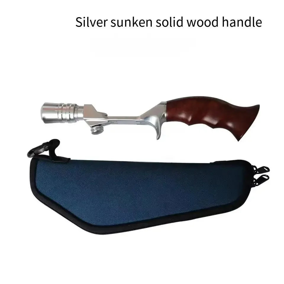 Handmade Solid Wood Lure Rod Sinking Handle Micro Object Tinplate Pure CNC Machined Grip Fishing Rod Custom Handle Oasis Select A