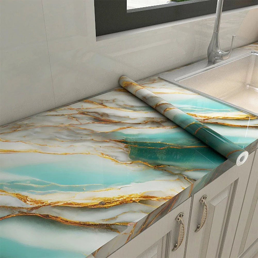 Peel & Stick Tile Wallpaper – Waterproof PVC Kitchen Sticker