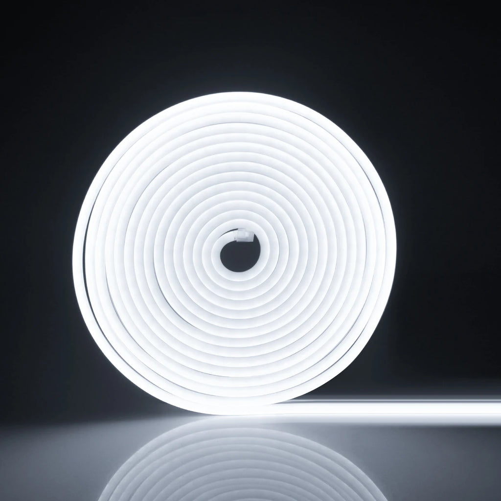 USB 5V Smart Tuya Zigbee 3.0 Neon LED Strip Light RGB/Warm White/White TV Gaming Room Ambinet Backlight Work with Alexa Google Oasis Select White USB DC5V 2m