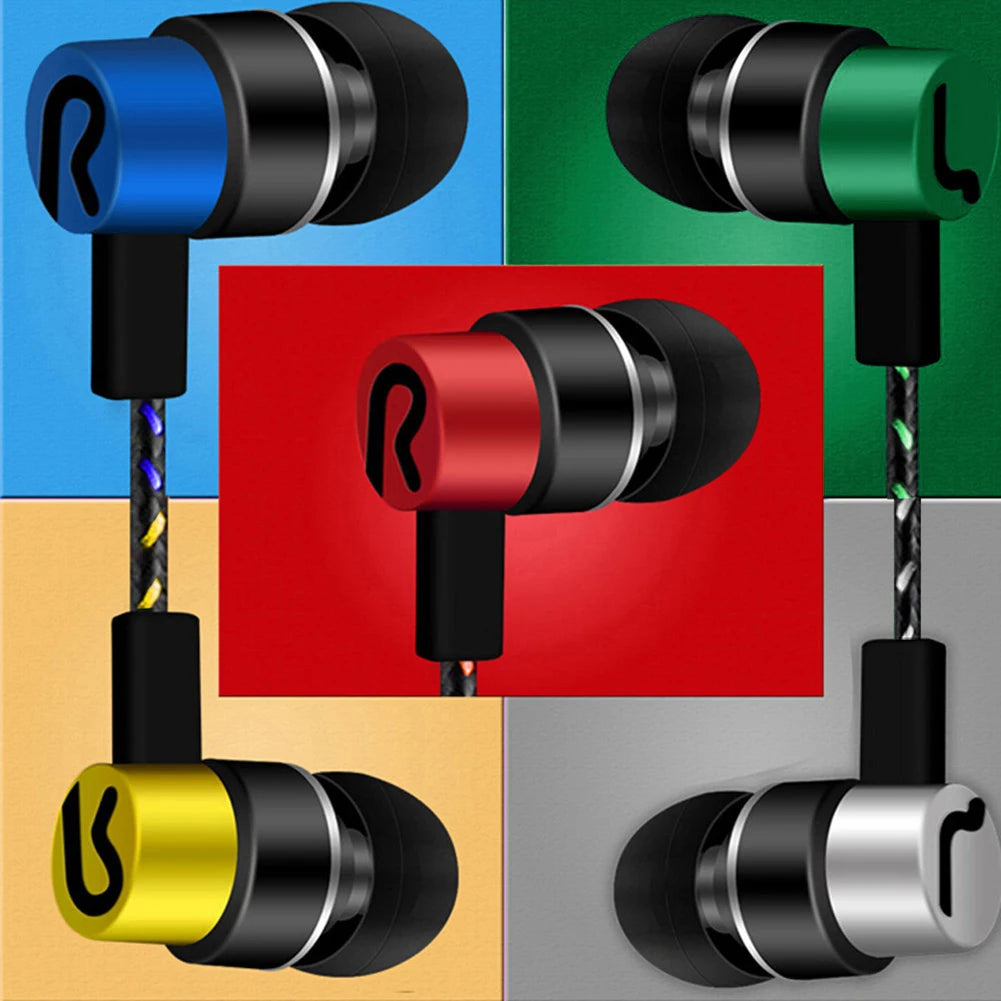 3.5mm In-Ear Wired Headphone 2 Basic Box Bass Stereo Earbuds Mobile Headphone Noise Cancelling Superb Bass Stereo Earphone Oasis Select