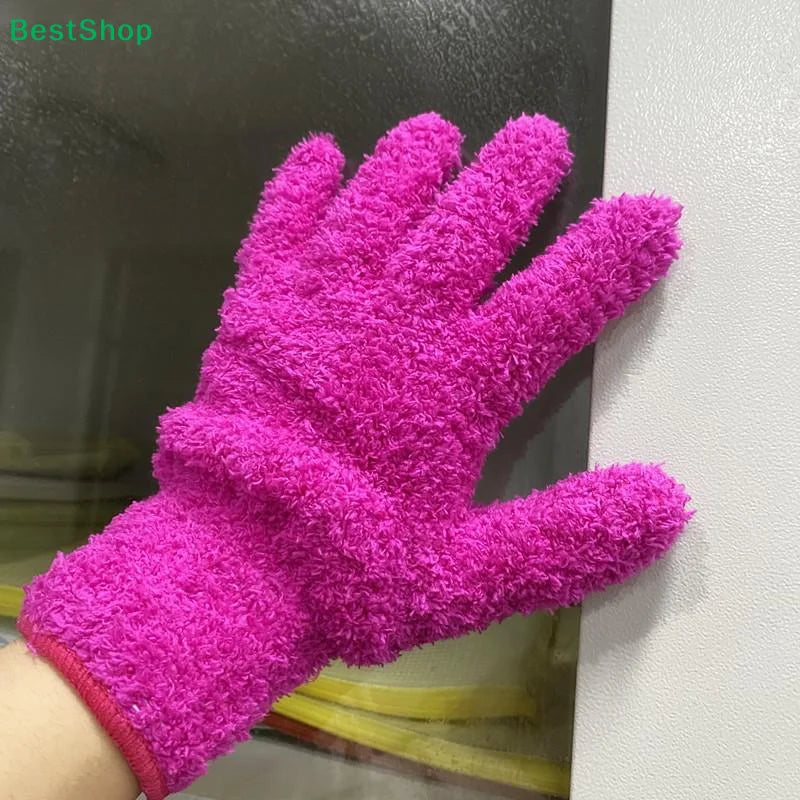 Microfiber Plant Cleaning Gloves | Reusable Dusting Gloves