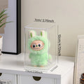 1pc transparent labubu dustproof display box, cotton doll stackable storage box suitable for toy collection and storage box Oasis Select transparent