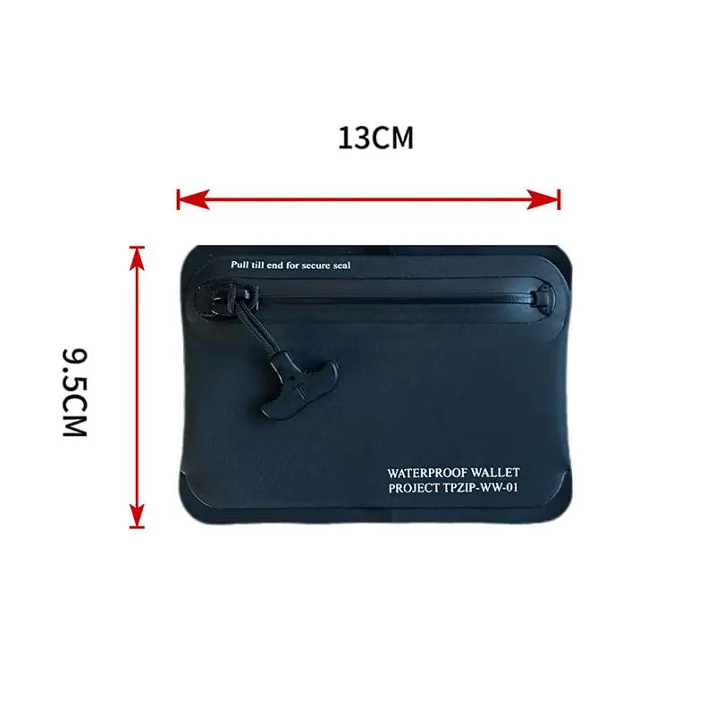 Waterproof Military-Grade TPU Wallet – Card, Key & Cable Pouch