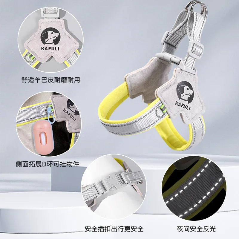 No-Pull Dog Harness with Padded Handle Reflective Escape-Proof Leash Breathable Mesh for Medium Large Dogs Pet Walking Gear Oasis Select