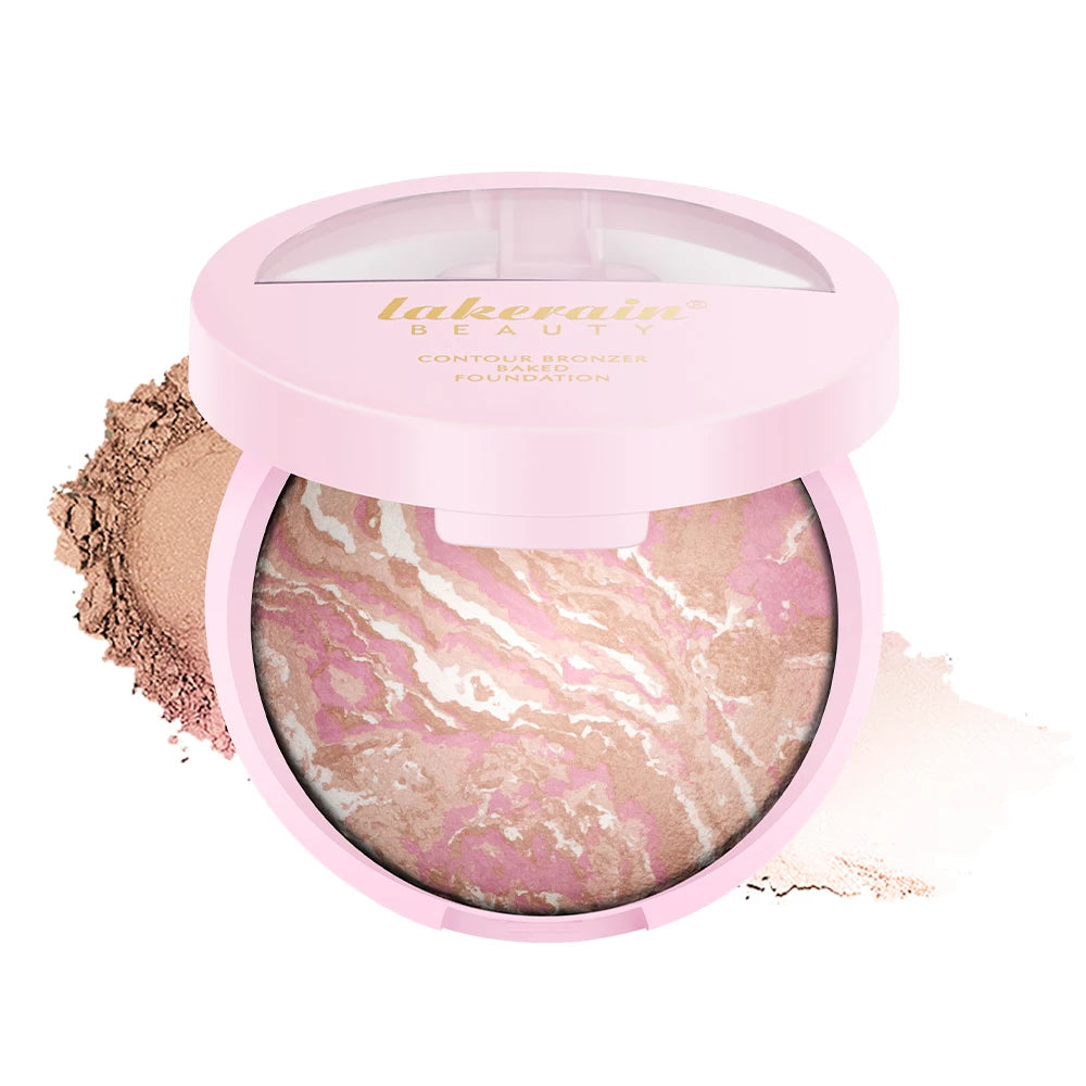 NEW YORK Baked Brighten Color Correcting Powder Foundation Fair Buildable Light to Medium Coverage Demi-Matte Natural Finish Oasis Select color 1 foundation