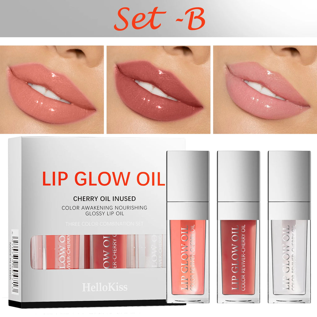 Hello Kiss Crystal Jelly Lip Oil – Tinted Plumping Gloss