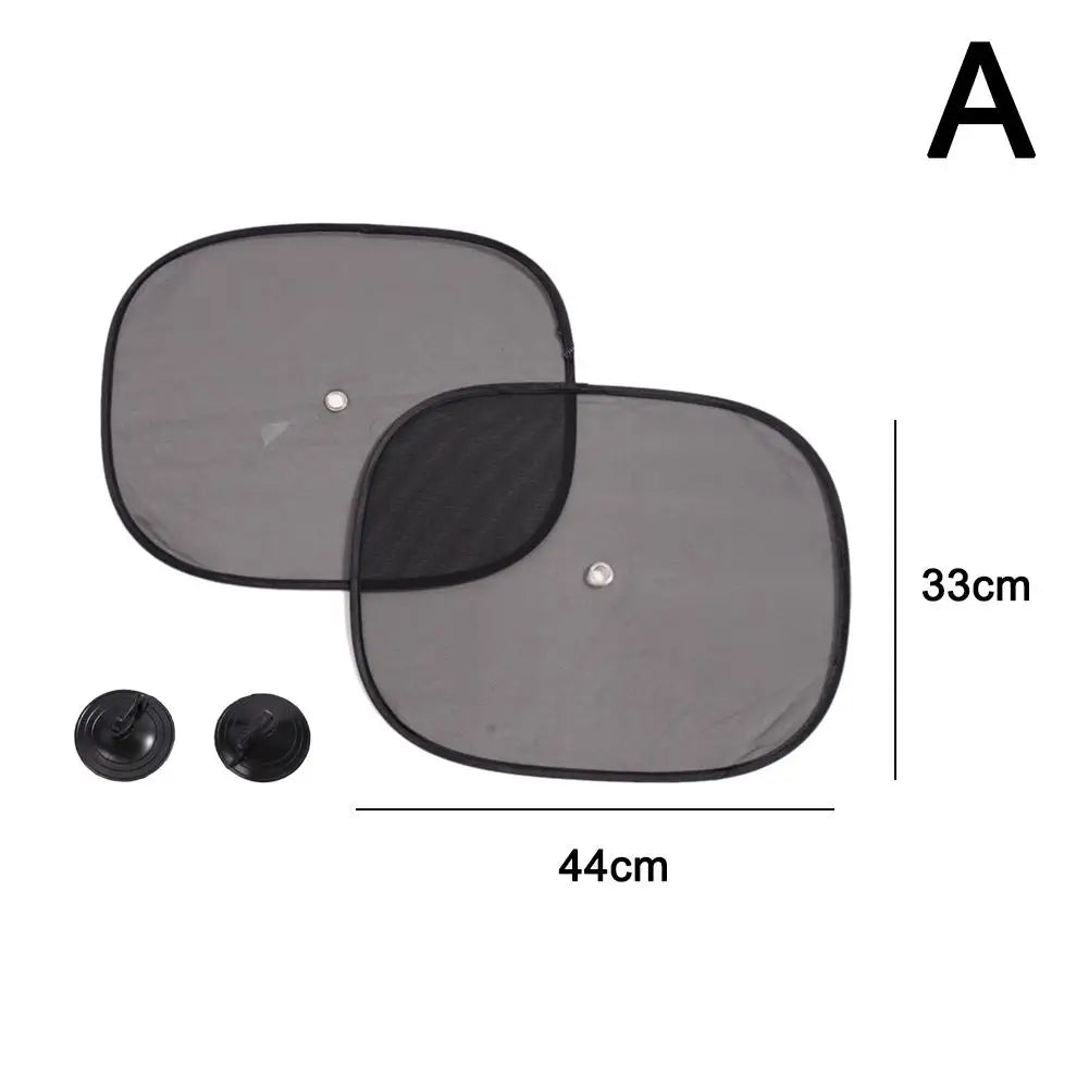 2-Pack Mesh Car Side Window Sun Shades – UV & Heat Blocking Car Window Sun Shade Oasis Select A