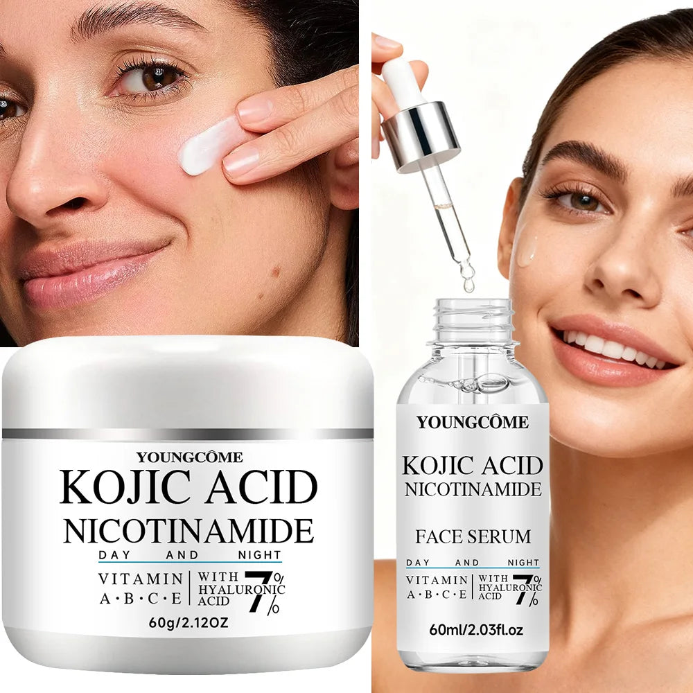 YOUNGCOME Kojic Acid & Niacinamide Brightening Serum & Cream Set