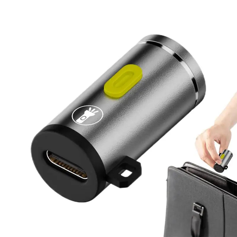 Small LED Flashlights Pocket Flashlight High Lumens Pen Light Waterproof Portable Pocket Lights External Type-c Cable Plug Play Oasis Select