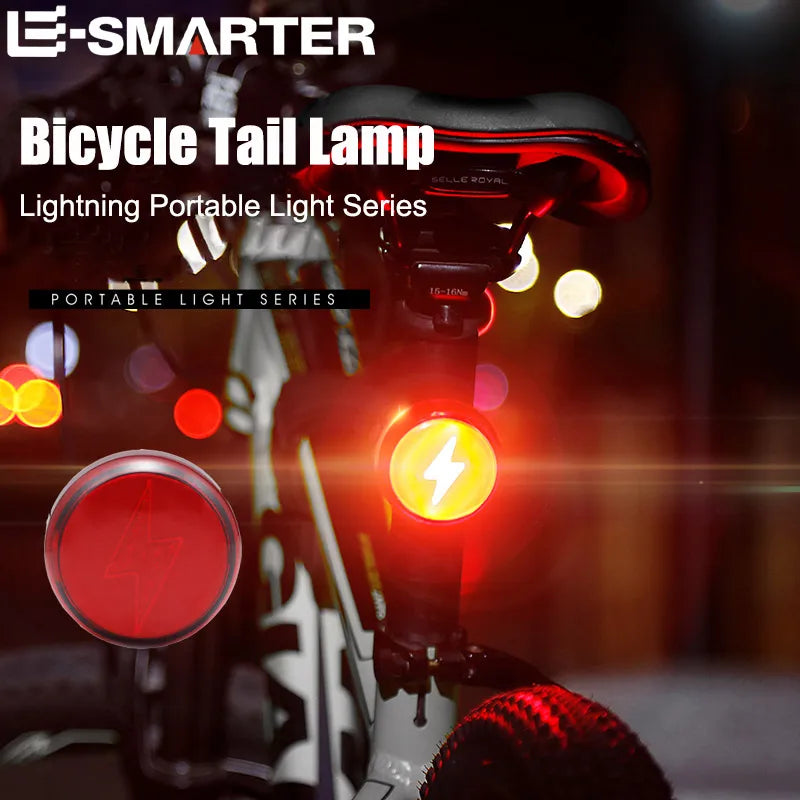 Night Running Riding Helmets Portable Lights Rechargeable Car Lights Lightning Sports Safety Warning Lights Bicycle Taillights Oasis Select