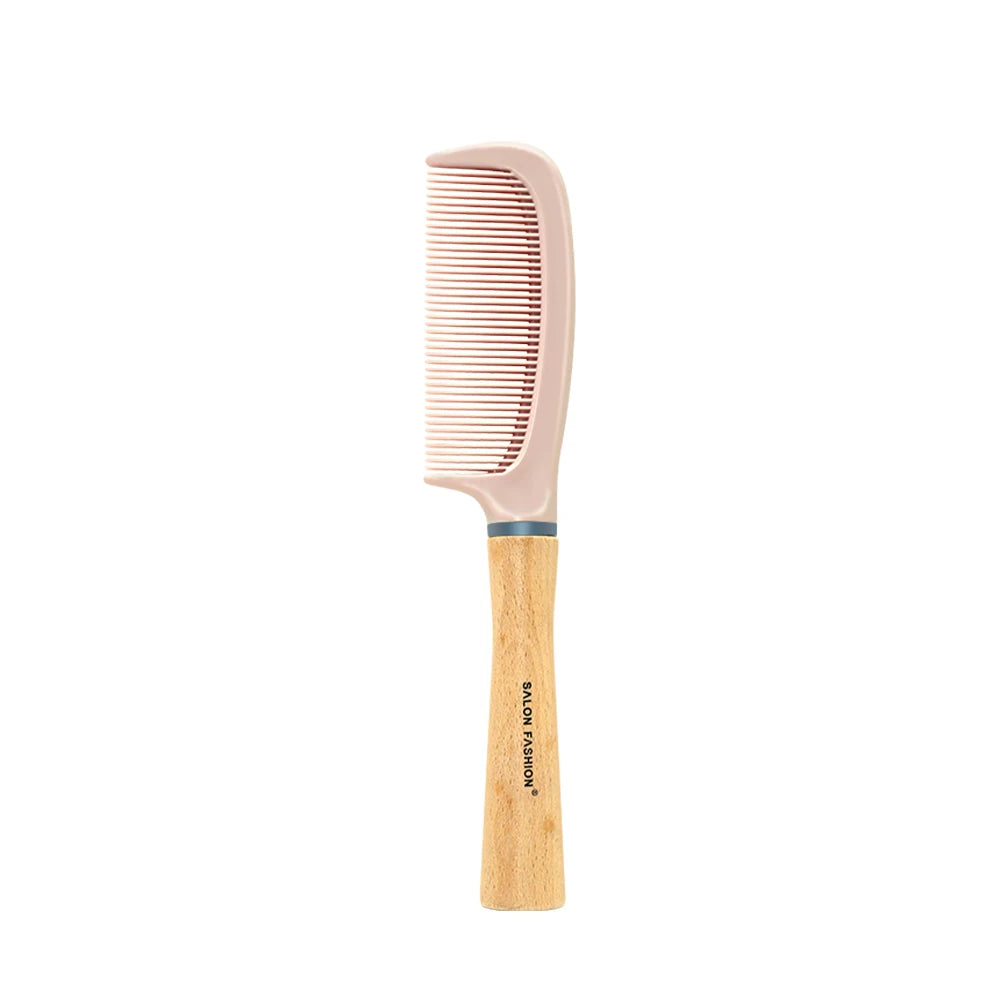 Wooden handle hair comb Hair Curling Brush Anti Static Air Cushion Brush Anti Detangling HairBrush Salon Styling Hair Tools Oasis Select Flat-Pink2