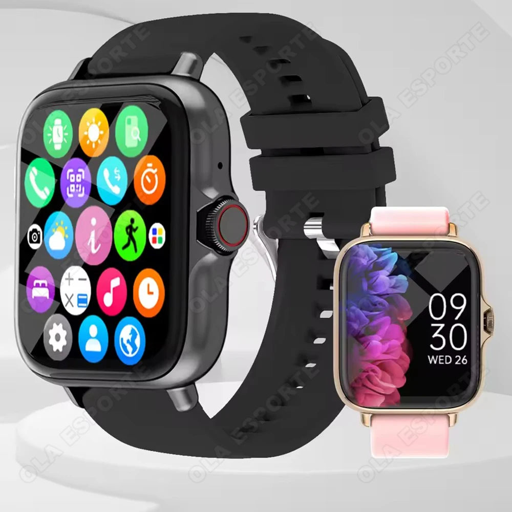 Men Women Smart Watch 1.83'' Waterproof Fitness Sports Watch Answer Call Sleep Sport Pedometer Information Alerts Smartwatch New Oasis Select