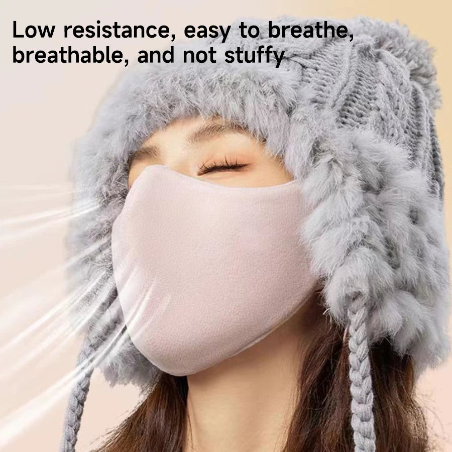 Fashion Warm Face Mask for Women High Quality Washable Reusable Anti Dust Windproof Mouth-muffle Winter Warm Breathable Mask Oasis Select