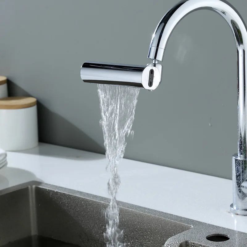 Pressurized Kitchen Sink Waterfall Faucet Bubbler Splash-proof 4 Modes Spout Bathroom Basin Tap Extender Water Saving Adapter Oasis Select